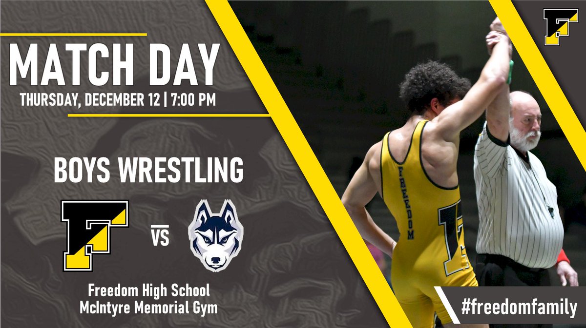 🚨 MATCH DAY 🚨 come out to our match against dieruff tonight at home! #FreedomFamily #TakedownSeason