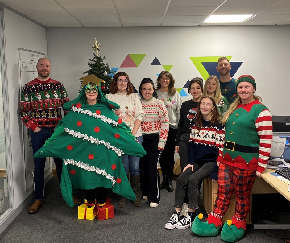 It's Christmas Jumper Day, and we're bringing the festive vibes in style! 🎄✨ The team is rocking their favourite seasonal knits, and Dawn might just be giving the Christmas tree a run for its money! 🤣🎁 Who wore it best?