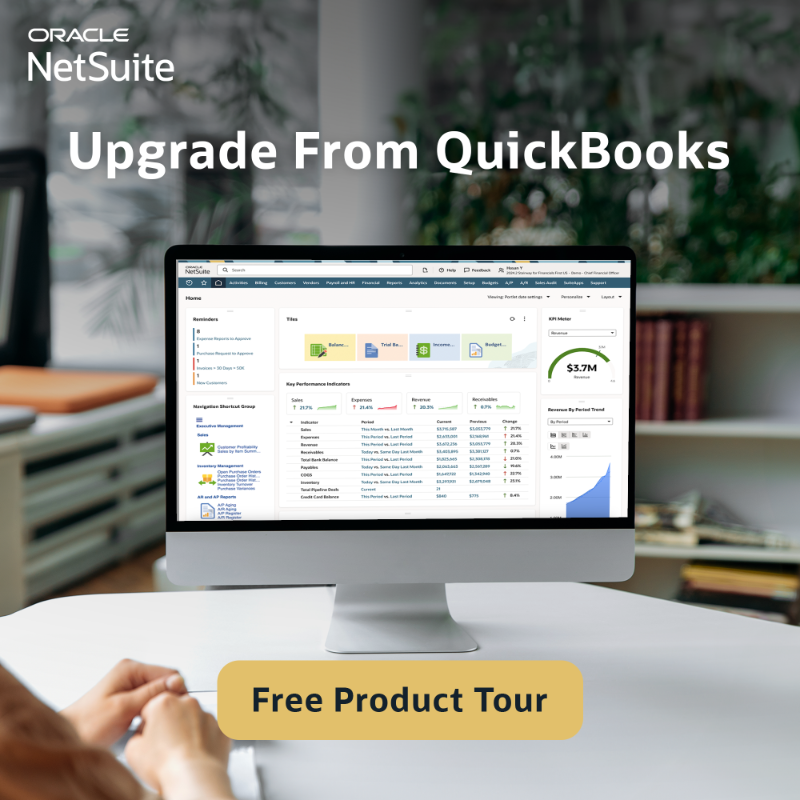 NetSuite's tweet photo. Is your business using QuickBooks? Are you spending more time managing that than running your business? 

Upgrade to NetSuite today.