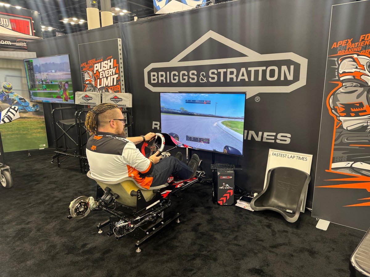 KartSimLtd's tweet photo. Are you attending the Performance Racing Industry Show at the Indiana Convention Center over the weekend? Come and visit us👋

KartSim are based at the Briggs booth (Booth #4344) over the course of the event🏎️💨 https://t.co/WpgiS6T8lR