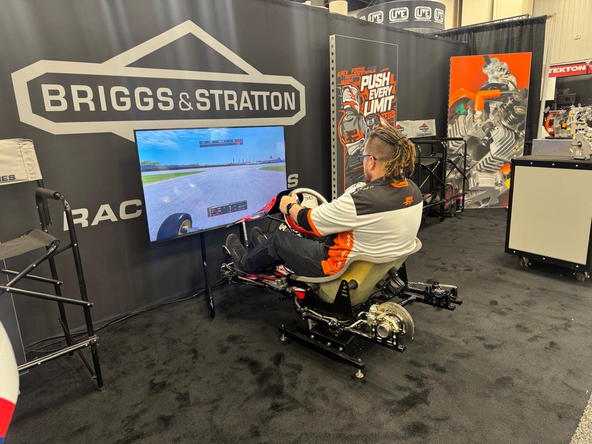 KartSimLtd's tweet photo. Are you attending the Performance Racing Industry Show at the Indiana Convention Center over the weekend? Come and visit us👋

KartSim are based at the Briggs booth (Booth #4344) over the course of the event🏎️💨 https://t.co/WpgiS6T8lR