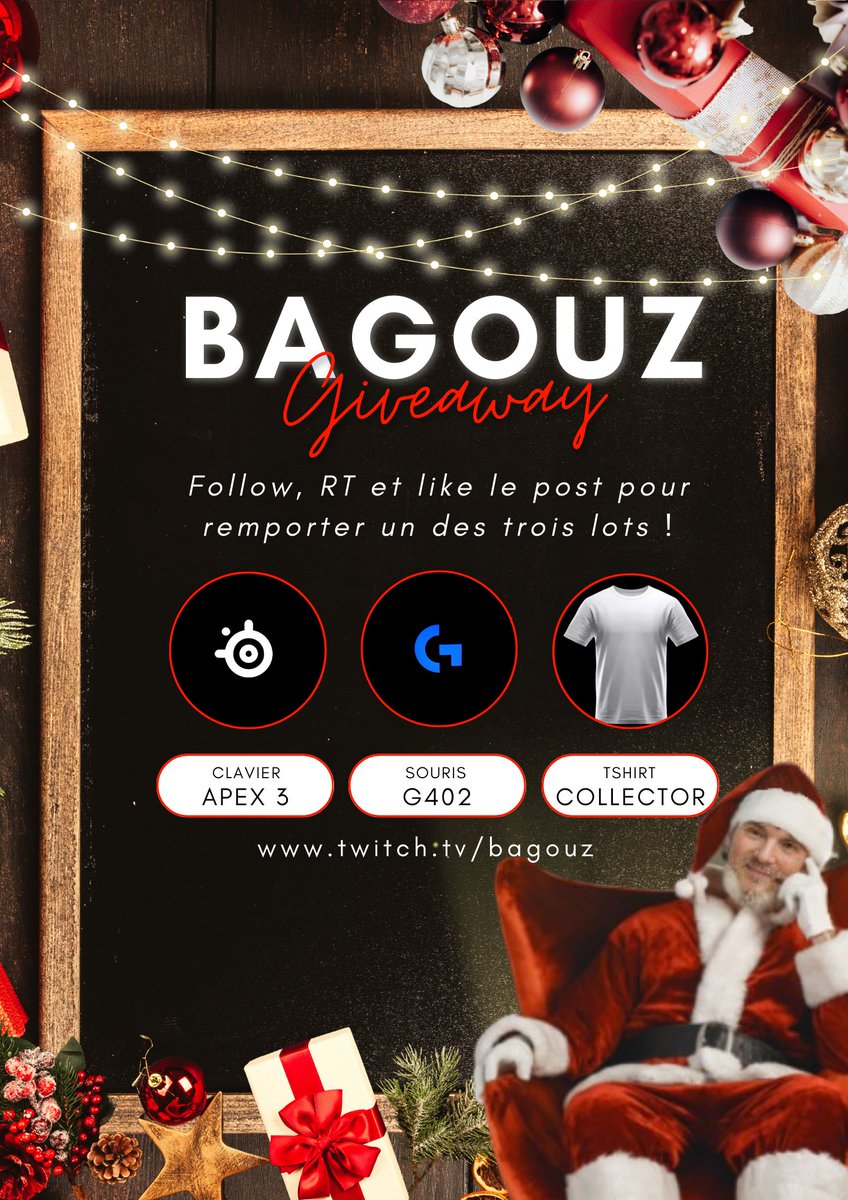 Bagouz_'s tweet image. CONCOURS DE NOËL !! 🎁❄️

- ME suivre sur twitter !!! 
- Liker ce post !
- Mettre un p'tit commentaire 

une fois que tu auras fait tout ça, gg tu participes 

🎁 TAS le 18/12 ! 🎁

❄️BONNE CHANCE  ❄️