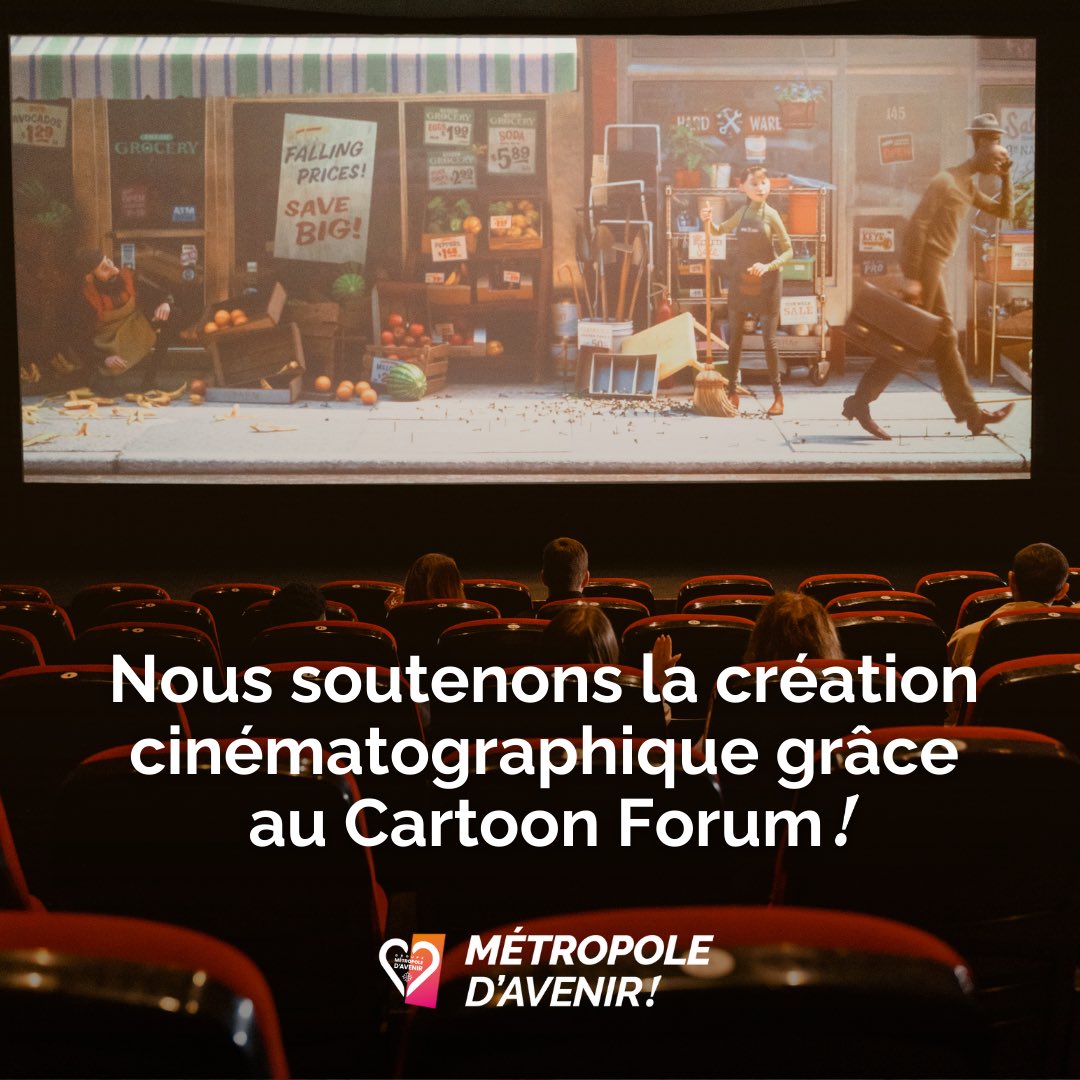 metrop_davenir's tweet photo. @sachabriand @Toulouse @juliepharamond @HdeLagoutine [#ConseilTM] Nous soutenons l'innovation &amp; la culture grâce à une subvention de 28 800€ au Cartoon Forum 2025. Au travers de cet événement clé pour l'industrie du film d'animation, nous soutenons les étudiants et les professionnels du cinéma ! https://t.co/oZ3RlyyTYm