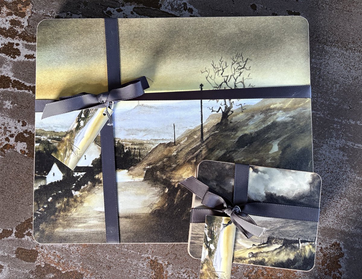 AJacksonArtist's tweet photo. Bring the breathtaking beauty of Yorkshire into your home with our exclusive coasters and tablemats featuring four of Ashley Jackson’s most iconic watercolour landscapes.
#christmas #giftidea #artforthrhome #practicalart https://t.co/GFl1fLPPkX