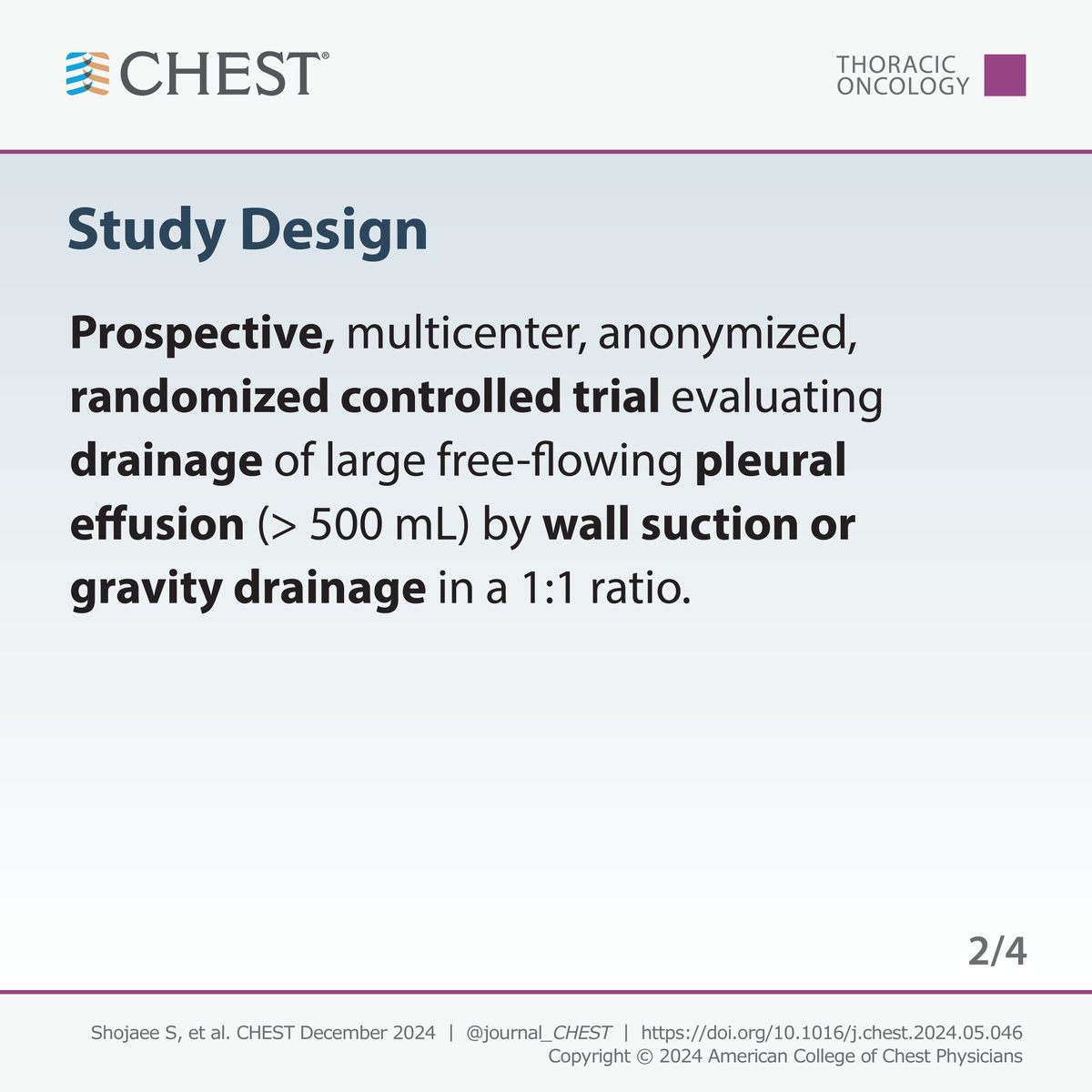 journal_CHEST's tweet image. Does wall suction drainage result in more chest discomfort compared with gravity drainage in patients undergoing large-volume #thoracentesis? Read the full research in the December issue: hubs.la/Q02_ljWw0
#MedEd #JournalCHEST