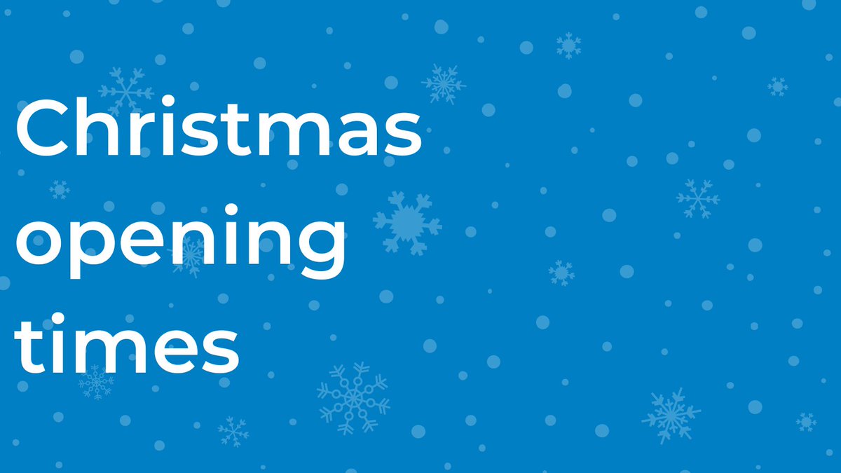 🎄🎄 Find out how to get in touch with the services you need over Christmas and into the new year, our opening hours and contact details are on our website. 🎅🎅

rbkc.gov.uk/contact-us/cus…