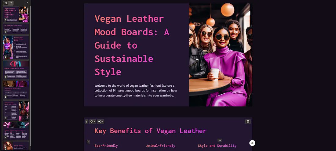 EntrepreneursAI's tweet image. 🎯 Free AI tool alert: Gamma

Professional designs
Quick generation
Zero design skills needed

Your presentation game-changer 🚀 #Presentations #AITools link.medium.com/3obzbJsBlOb