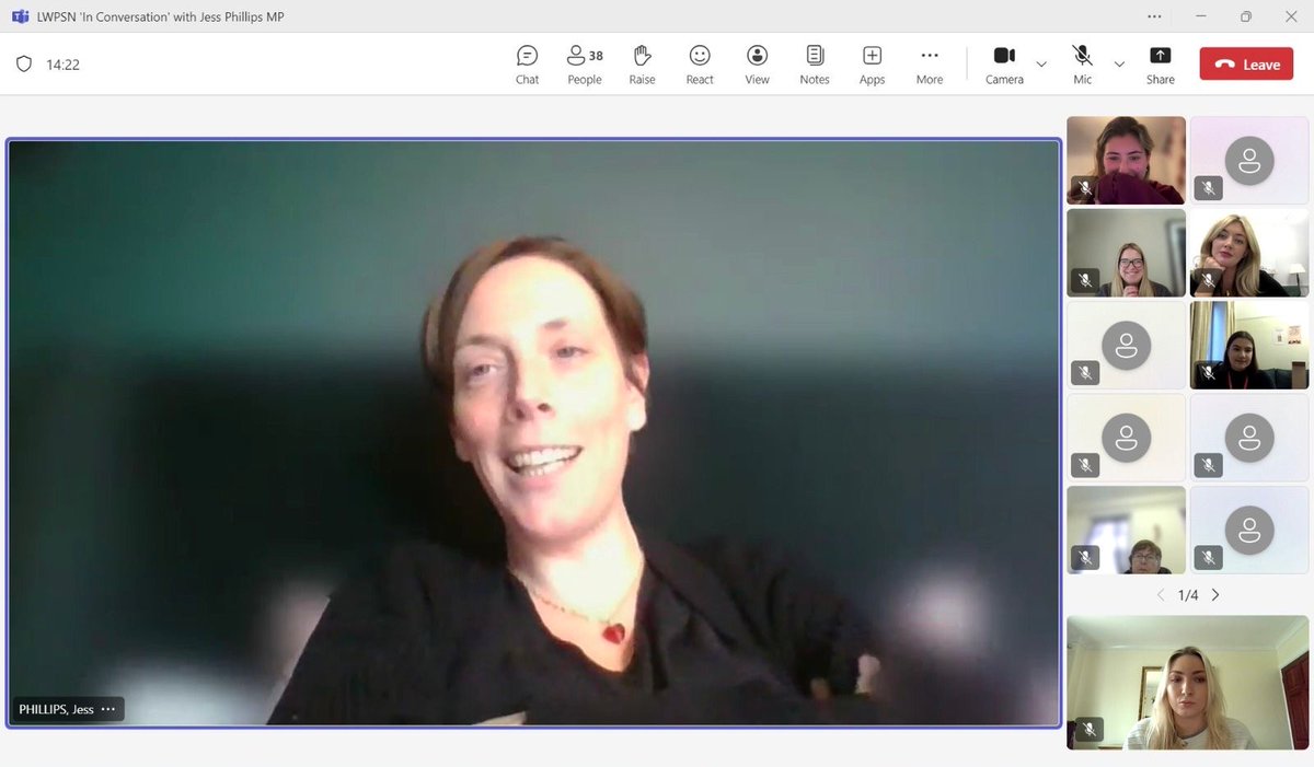 LWPSN's tweet photo. It was great to welcome back @jessphillips at lunchtime today to talk about her new book and all things women and politics. A big thank you for your time with the network! We look forward to seeing you again soon. ✨ https://t.co/cXK67Xl7VN