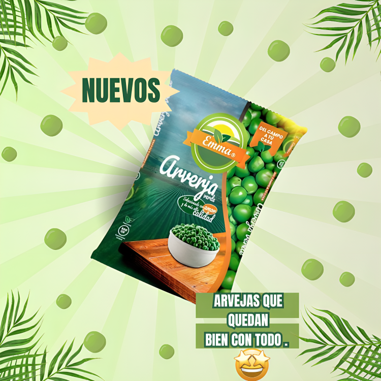 Emma_Colombia's tweet photo. 🌟 ¡Llegaron las nuevas Arvejas Verdes de Emma! 🌟

En Emma seguimos comprometidos con llevar a tu mesa productos de la más alta calidad, directamente del campo. Estas arvejas verdes no solo son un ingrediente esencial en tus recetas, ¡también están cargadas de frescura y sabor https://t.co/kpSFTLkHJf
