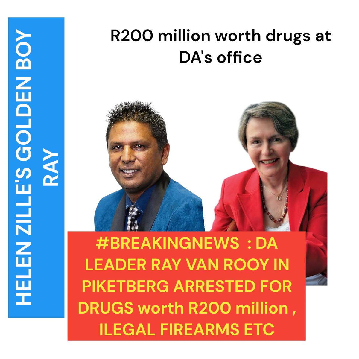 AFRICANDEMOC's tweet photo. Helen Zille's Golden boy was a cocaine manufacturer with Afrikaner Frederick Botha of Groblersdal https://t.co/b842OUPT1A