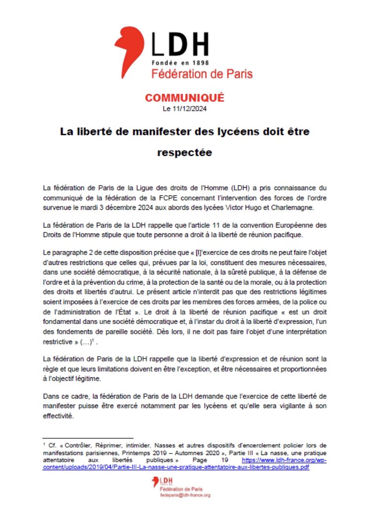 LDH Paris tweet media