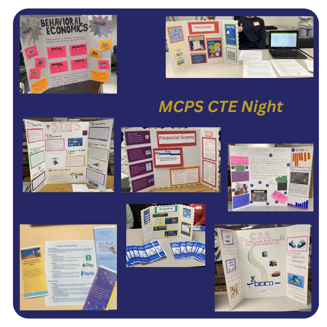 GMU Center for Economic Education (@gmueconed) on Twitter photo It was exciting to partner for a 2nd year with <a href="/mymcpsva/">ManassasCitySchools</a> for their CTE EXPO! We were absolutely blown away by the effort students put into creating posters, handouts, and brochures to educate the public on personal finance topics!
A few of the many photos of their amazing work: It was exciting to partner for a 2nd year with <a href="/mymcpsva/">ManassasCitySchools</a> for their CTE EXPO! We were absolutely blown away by the effort students put into creating posters, handouts, and brochures to educate the public on personal finance topics!
A few of the many photos of their amazing work: