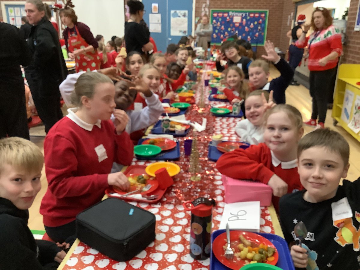 We all enjoyed a lovely Christmas dinner together yesterday. Thank you to our fabulous catering staff for our delicious meal and excellent service. <a href="/mideduteam/">Midlothian Education</a> <a href="/midgov/">Midlothian Council</a>