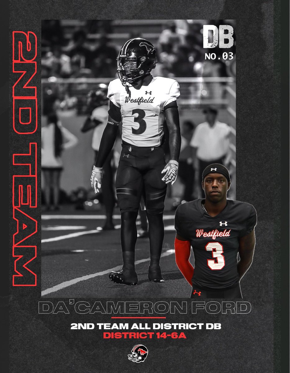Westfield Mustang Football (@fb_westfield) on Twitter photo 2nd Team All-District Defensive Back
🚨 <a href="/camreonford3/">Da’cameron ford</a> 🚨
#TheOnlyWayIsThrough
<a href="/whsmustangs/">Westfield Mustangs</a> <a href="/SpringISD/">Spring ISD</a> <a href="/DezBlackCoach/">Dez Black</a> <a href="/DerrellOliver/">Coach Derrell Oliver</a> @gowestfieldfb <a href="/UAFootball/">Under Armour FTBL</a> <a href="/MarcG14Line/">Marcus Gutierrez</a> <a href="/ihss_houston/">Houston Inside High School Sports</a> <a href="/joeagleason/">Joe Gleason</a> <a href="/HoustonChronHS/">Houston Chronicle High School Sports</a> <a href="/vypehouston/">VYPE Houston</a> <a href="/dctf/">Dave Campbell's — TexasFootball.com</a>
📸<a href="/riphtxphotos/">Ripken</a> <a href="/Shxtbyjayy/">Joseph jones</a> 2nd Team All-District Defensive Back
🚨 <a href="/camreonford3/">Da’cameron ford</a> 🚨
#TheOnlyWayIsThrough
<a href="/whsmustangs/">Westfield Mustangs</a> <a href="/SpringISD/">Spring ISD</a> <a href="/DezBlackCoach/">Dez Black</a> <a href="/DerrellOliver/">Coach Derrell Oliver</a> @gowestfieldfb <a href="/UAFootball/">Under Armour FTBL</a> <a href="/MarcG14Line/">Marcus Gutierrez</a> <a href="/ihss_houston/">Houston Inside High School Sports</a> <a href="/joeagleason/">Joe Gleason</a> <a href="/HoustonChronHS/">Houston Chronicle High School Sports</a> <a href="/vypehouston/">VYPE Houston</a> <a href="/dctf/">Dave Campbell's — TexasFootball.com</a>
📸<a href="/riphtxphotos/">Ripken</a> <a href="/Shxtbyjayy/">Joseph jones</a>