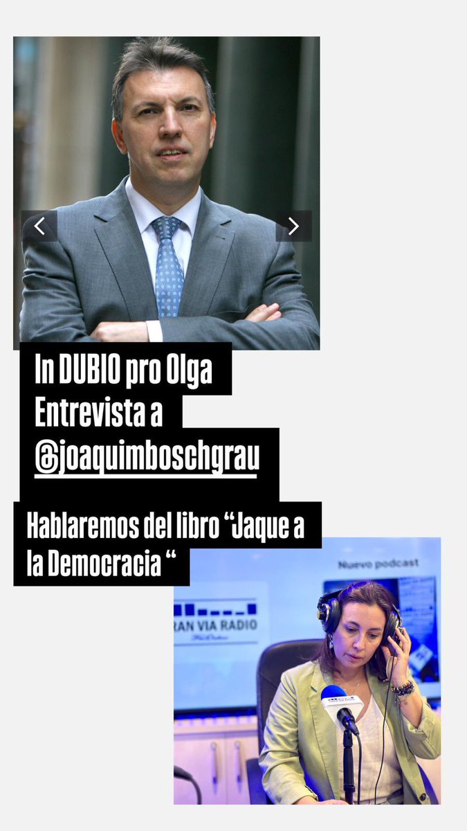 Entrevista a <a href="/JoaquimBoschGra/">Joaquim Bosch</a> con <a href="/SburgosAbogada/">Sandra Burgos Advocada</a> 

youtu.be/sDF4pw5xd1A