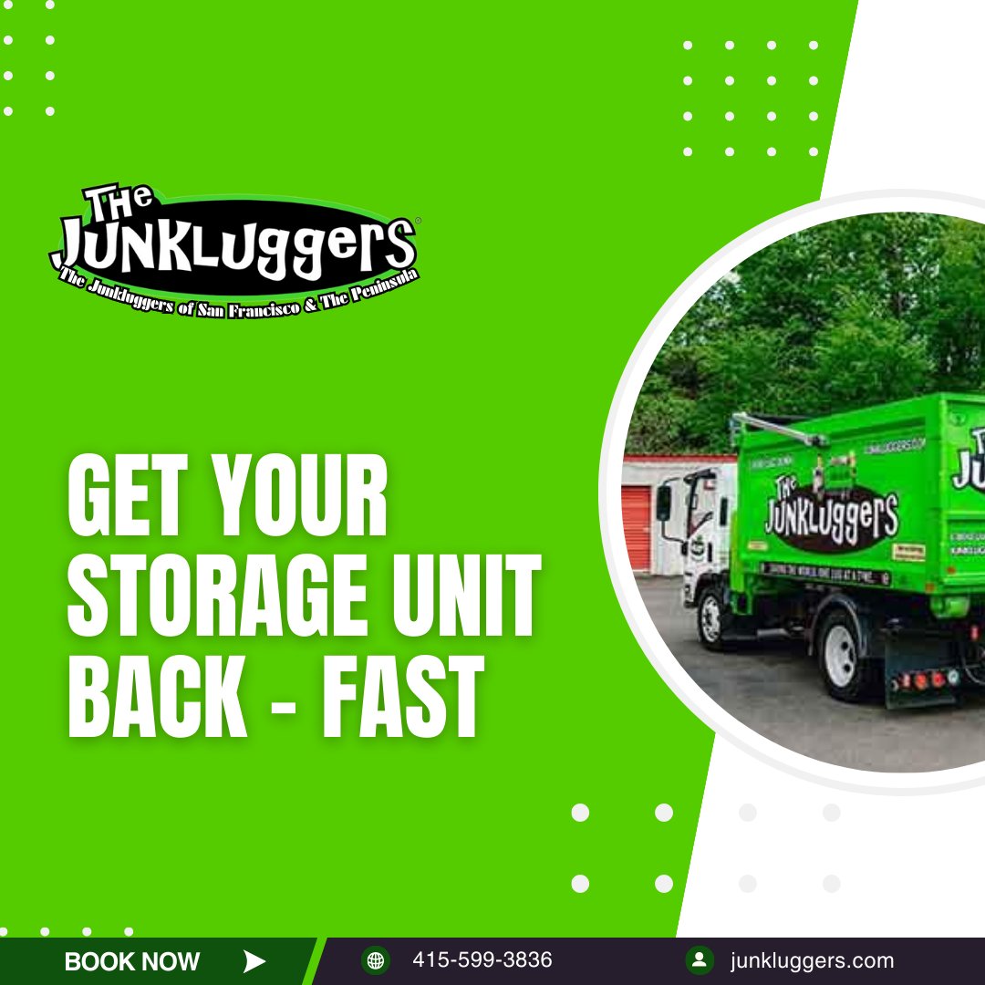 sfjunkluggers's tweet image. Get your storage unit back – fast and hassle-free! 🚚💨 #QuickCleanup #StorageSolution #DeclutterNow