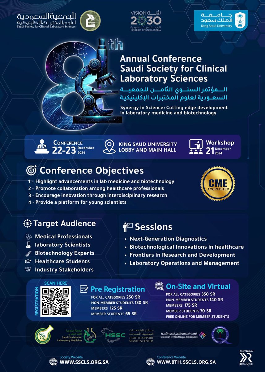SSCLS's tweet photo. Curious about cellular therapies? Join @RaefMind for the workshop "Cellular Therapy Processing Laboratories" at the 8th #SSCLS Conference on December 21. Don’t miss out!
Register today: https://t.co/SMPdT4K2Qg
#SSCLS2024 #CellularTherapies https://t.co/QTzf5jzi6e
