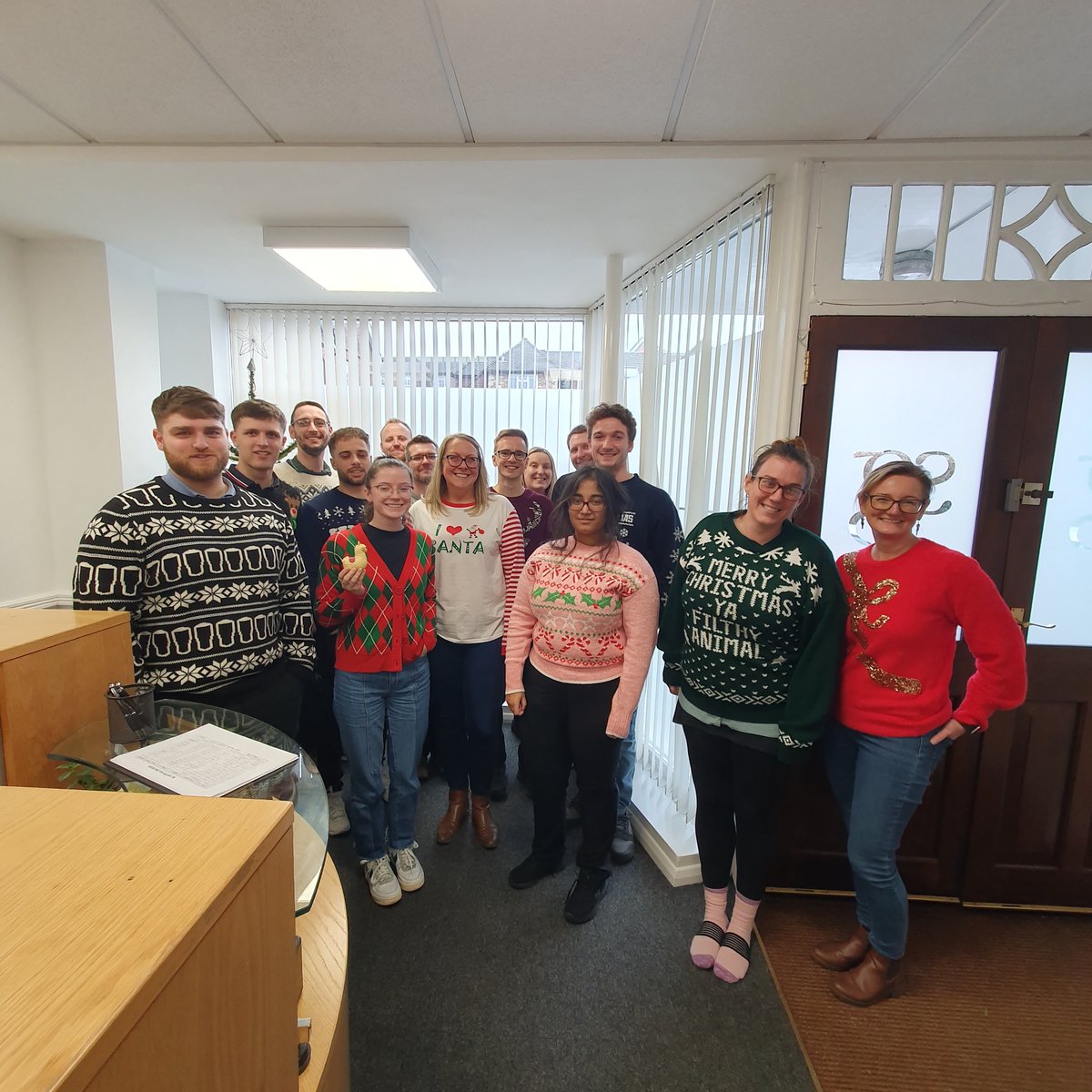 We've had a truly tree-mendous day celebrating #ChristmasJumperDay by wearing our best woolly garments in support of <a href="/savechildrenuk/">Save the Children UK</a>!🎄🥳