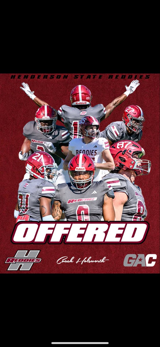 Cale Kuska (@calekuska70) on Twitter photo After a great talk with <a href="/CoachWarehime/">𝐉𝐀𝐊𝐄 𝐖𝐀𝐑𝐄𝐇𝐈𝐌𝐄</a> I bless to receive an offer to <a href="/ReddiesFB/">Henderson State Football</a>
<a href="/CoachJWhite1/">CoachJWhite</a> <a href="/Coach_Ddub/">Damaro Wheeler®</a> <a href="/_CR_Football/">College of the Redwoods Football</a> After a great talk with <a href="/CoachWarehime/">𝐉𝐀𝐊𝐄 𝐖𝐀𝐑𝐄𝐇𝐈𝐌𝐄</a> I bless to receive an offer to <a href="/ReddiesFB/">Henderson State Football</a>
<a href="/CoachJWhite1/">CoachJWhite</a> <a href="/Coach_Ddub/">Damaro Wheeler®</a> <a href="/_CR_Football/">College of the Redwoods Football</a>