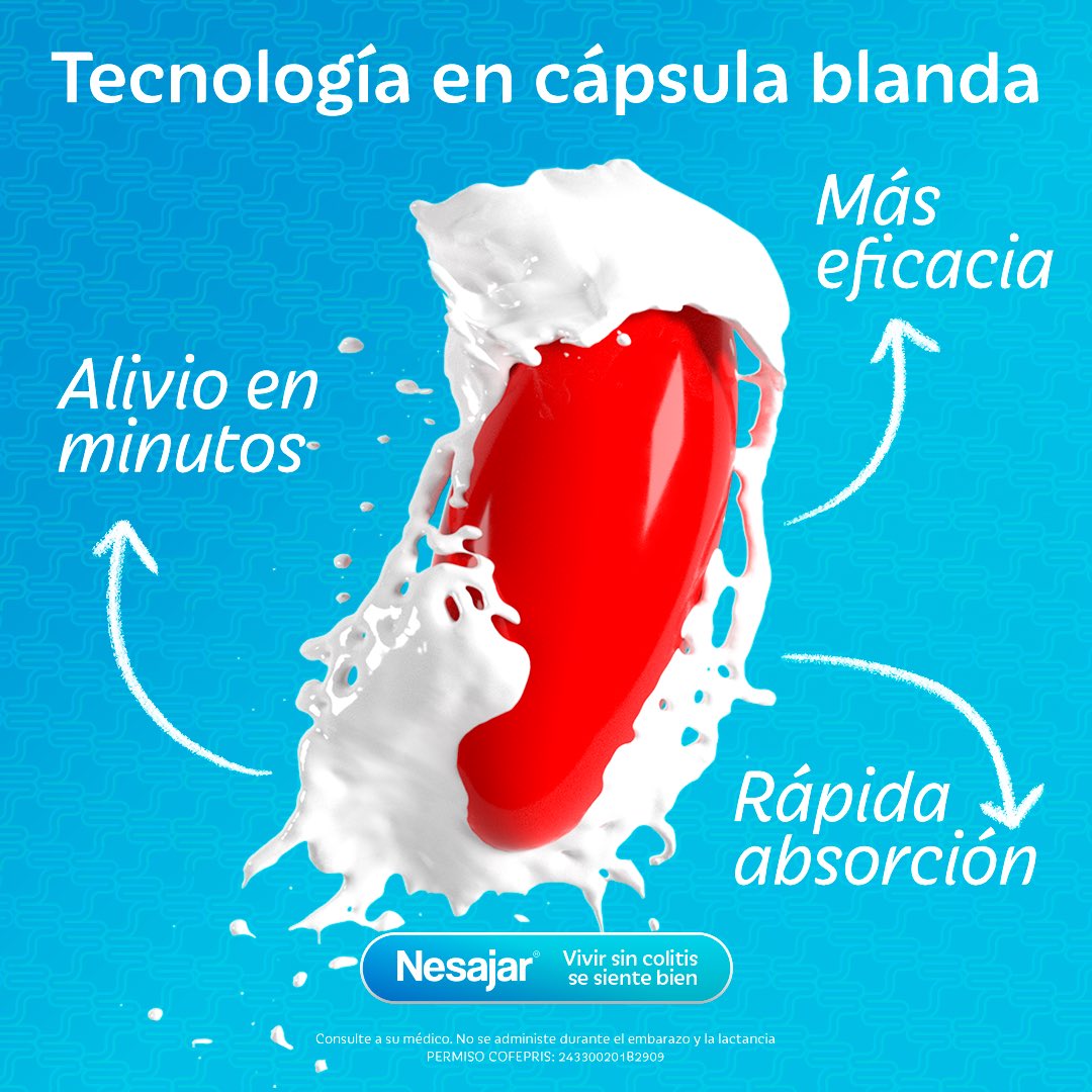 nesajar's tweet photo. Con Nesajar, recuerda que vivir sin colitis se siente bien. https://t.co/kr71xmGD4R