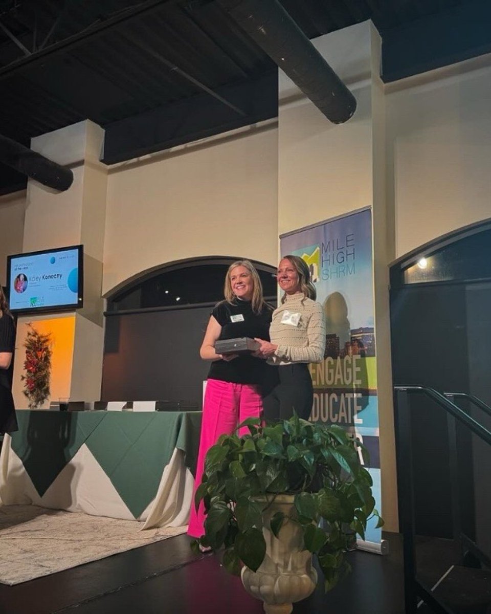 CORE_Colorado's tweet photo. Big congratulations to Kaley and Justine for their well-deserved wins at the Elevate HR Awards event hosted by Mile High SHRM! 🙌 Kaley was named HR Professional of the Year, and Justine won Recruiter of the Year!

#TeamExcellence #ElevateHRAwards #HRLeaders https://t.co/tIt6j6uY78