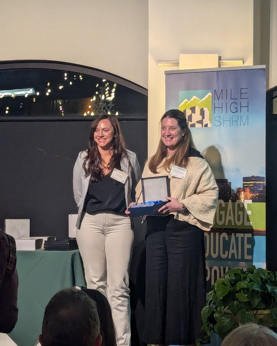 CORE_Colorado's tweet photo. Big congratulations to Kaley and Justine for their well-deserved wins at the Elevate HR Awards event hosted by Mile High SHRM! 🙌 Kaley was named HR Professional of the Year, and Justine won Recruiter of the Year!

#TeamExcellence #ElevateHRAwards #HRLeaders https://t.co/tIt6j6uY78