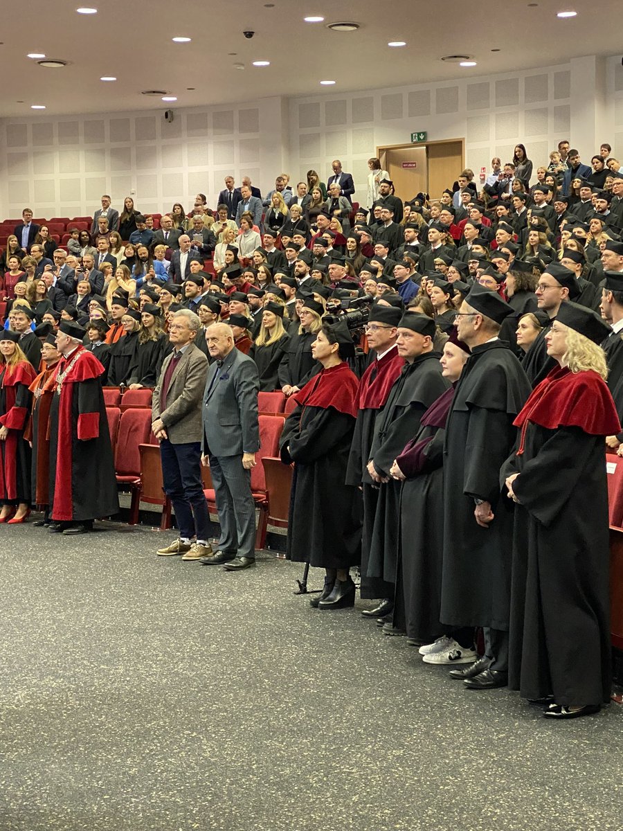 Today I had the honor of celebrating doctoral promotion of my two PhD students. Congratulations on their research and effort to achieve the degree. 
<a href="/WMCM_UKSW/">Faculty of Medicine, Cardinal Wyszynski University</a> <a href="/FilipMSzymanski/">Prof. Filip M. Szymanski</a> <a href="/UKSW_Warszawa/">UKSW</a>