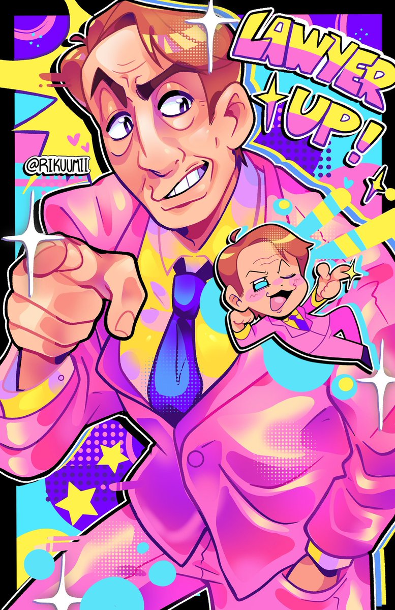 rikuumii's tweet image. LAWYER UP!✨
[#BetterCallSaul #saulgoodman #BreakingBad #jimmymcgill #illustration #digitalart ]