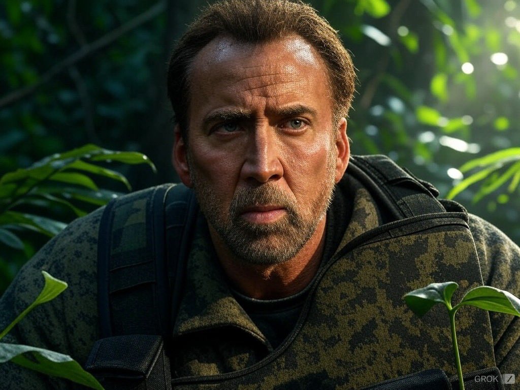 ColgadosCine's tweet photo. El híbrido entre Arnold y Nicolas Cage 🤣🤣 https://t.co/PkpMNsN6kI