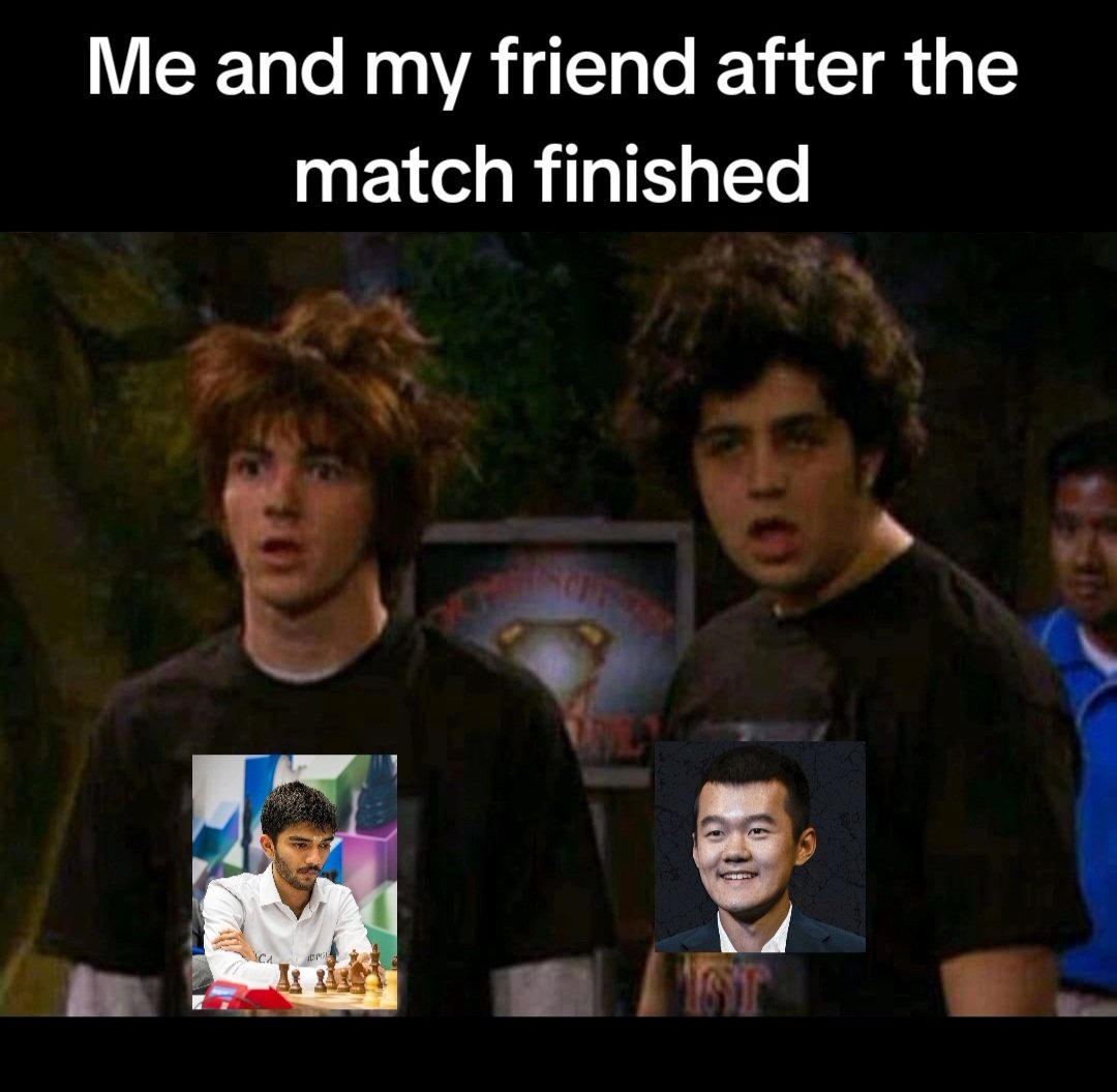 Pov: you were watching the world #chess championship...