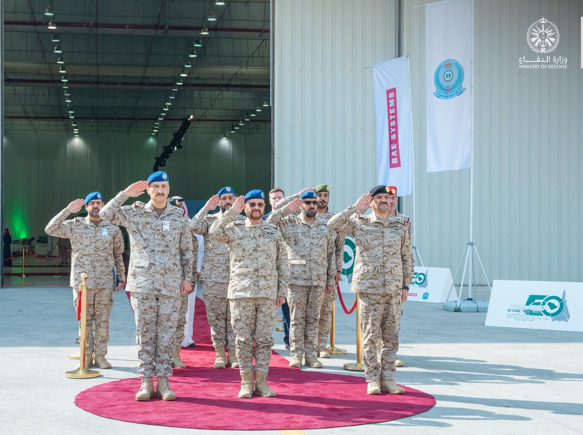 modgovksa's tweet photo. #القوات_الجوية تحتفي بالذكرى الخمسين لأول رحلة جوية لطائرة «تورنيدو»، بحضور معالي رئيس هيئة الأركان العامة، ومعالي مساعد وزير الدفاع.

https://t.co/x5966gmMhF https://t.co/PBLTZFGbxo