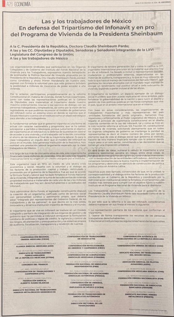 primeroelobrero's tweet photo. Como parte de la representación Obrera Nacional, somos totalmente coincidentes con el proyecto de vivienda impulsado por la Dra. @Claudiashein mismo que se concretará mediante el gobierno tripartita que da vida y vigencia al @infonavit. https://t.co/rdxfRa2mYx