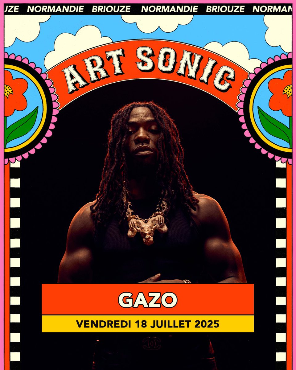 Le raz-de-marée <a href="/GazoMlg/">GAZO 🚫🎮</a> débarque à #artsonic ! Le hitmaker à l’ascension stratosphérique affole encore tous les compteurs avec Apocalypse, sorti fin novembre. Ses bangers imparables dessinent déjà la promesse d’un show sensationnel, qui transformera l’Art Stage en chaudron.