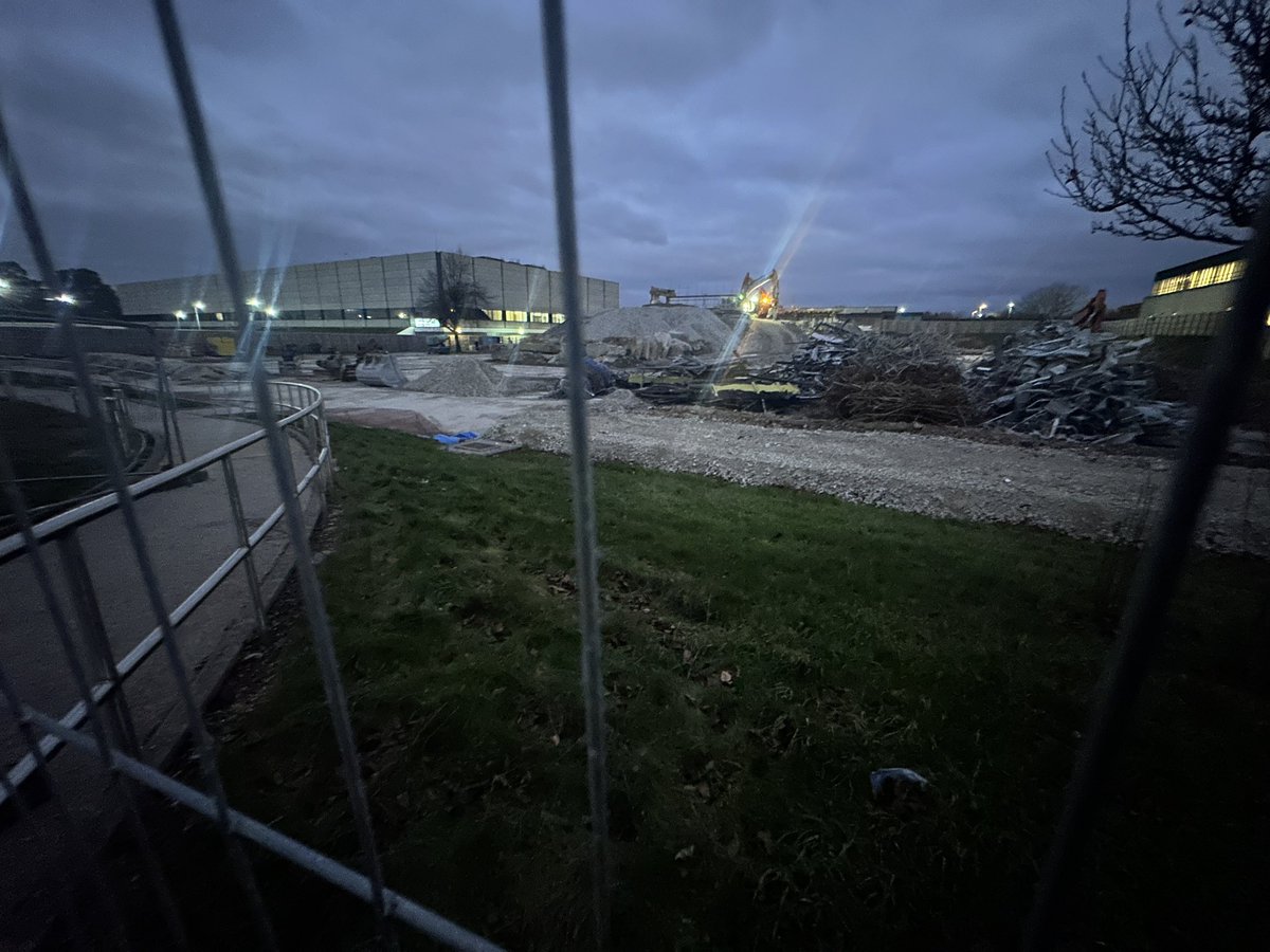 NicCowper's tweet photo. @C20Society the mighty B6000 has fallen  #ibm at #havant to make way for a fascinating distribution warehouse. We are sending prayers https://t.co/O3IDCf9dTt