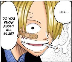 Chekspeare's tweet photo. @quintoemperador Sanji sonriendo en el Baratie mientras le habla a Luffy del All Blue. Esa sonrisa enorme, de felicidad pura, de pasión desbodante, al poder compartir su sueño con alguien capaz de entender qué significa soñar con imposibles. https://t.co/OrrJ7F2sv9