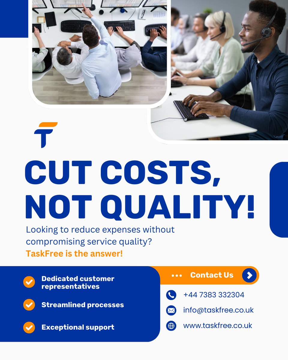 taskfree_uk's tweet photo. Struggling to balance costs and quality? TaskFree makes it easy!

Stop compromising-start optimizing! 
Let us help your business thrive without stretching your budget.

#SmartOutsourcing #AffordableExcellence #TaskFreeSolutions #BusinessSupportDoneRight https://t.co/5rREFZhnyR