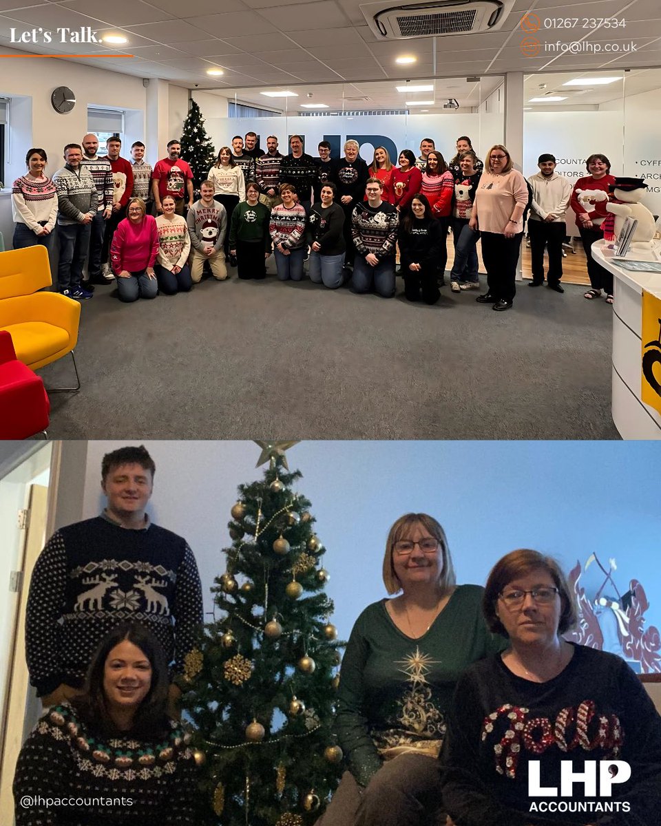 lhpaccountants's tweet photo. Christmas Jumper Day 2024, all our staff today getting involved today showcasing their jumpers!π
π
#accountants #accountancyfirm #christmasjumperday #christmasjumperday2024 #christmasjumperdayatwork https://t.co/vlmM8Hrocv