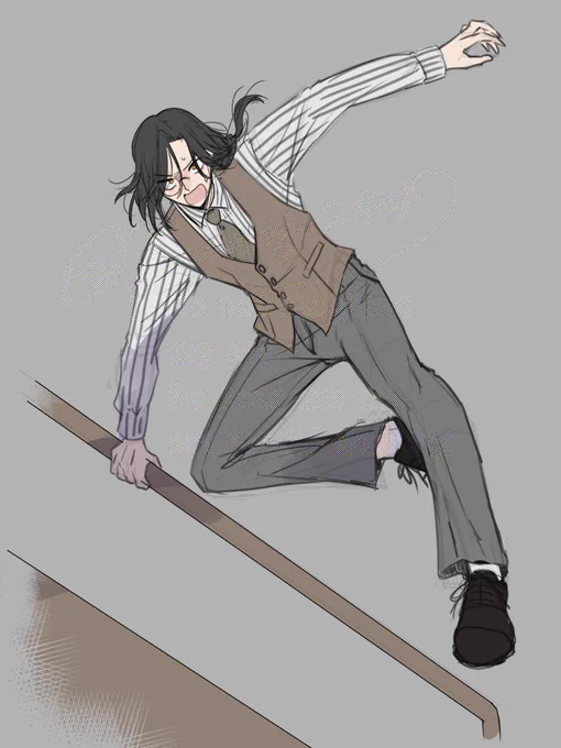 004 「待てえええいそこの怪盗ーーーッ」 #探偵さん100枚チャレンジ