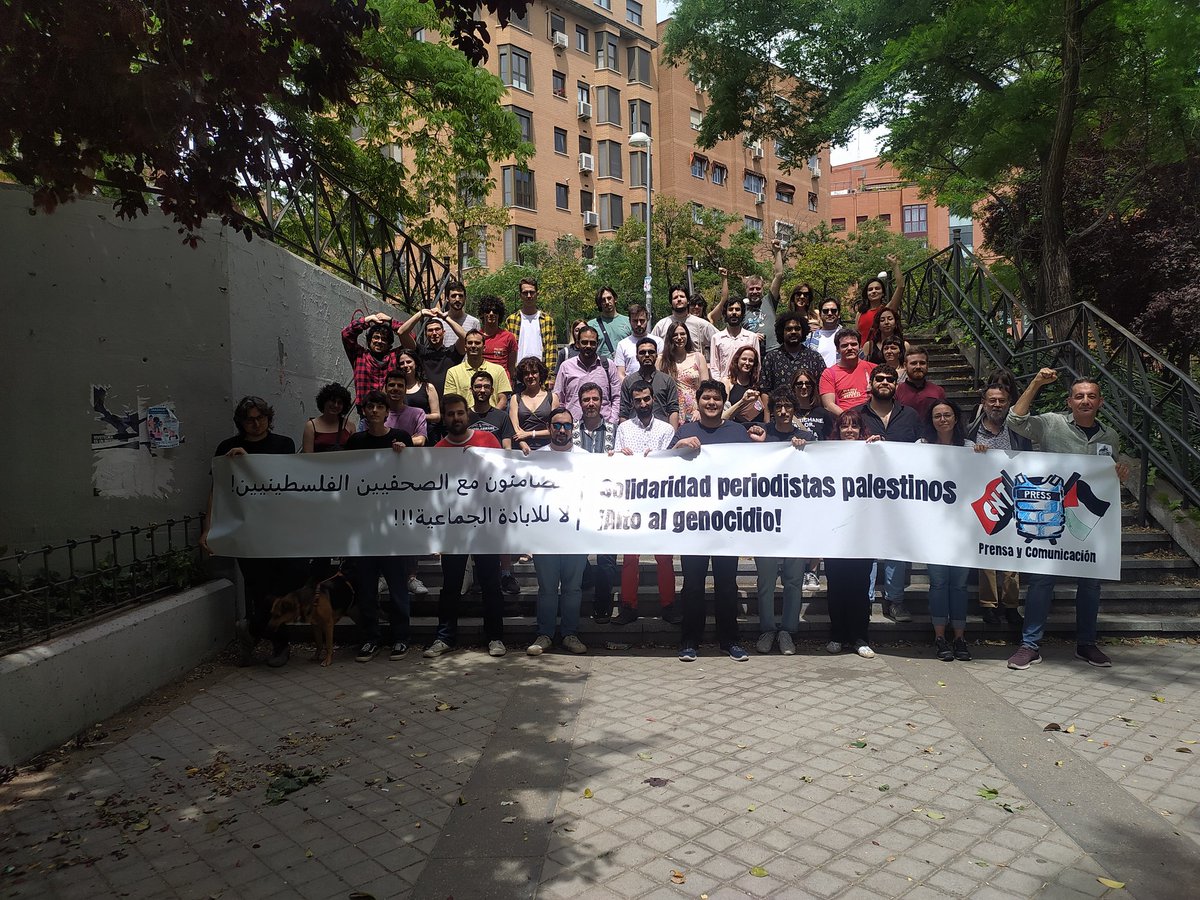 Toda nuestra solidaridad con los periodistas palestinos.
#AltoAlGenocidio