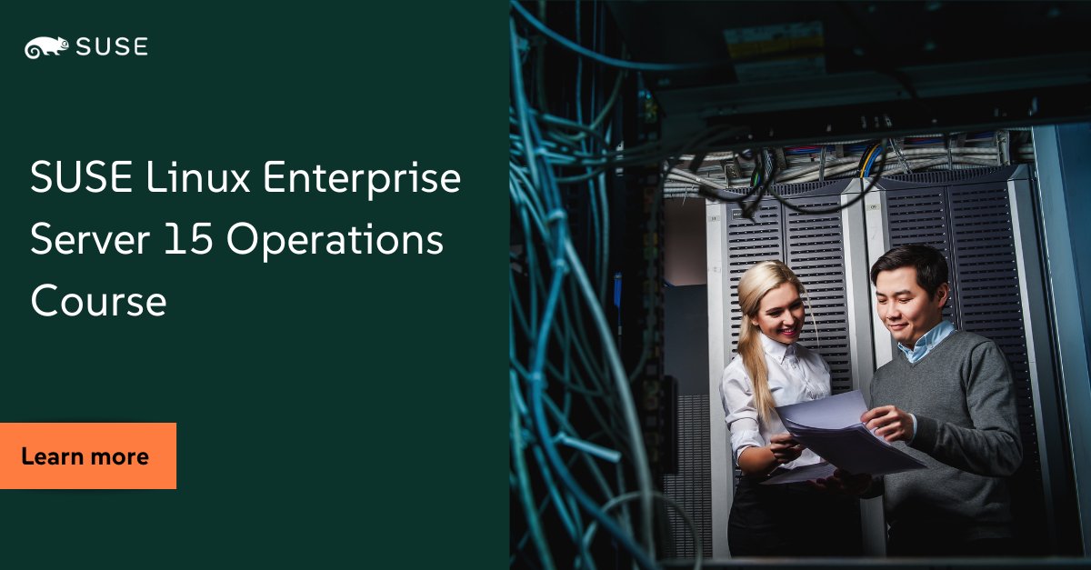 TEasterly's tweet photo. 💡 Learn how to schedule tasks on your server in our updated SUSE Linux Enterprise Server 15 Operations course. 👉 Find out more here: https://t.co/I1j8mlkO7s https://t.co/FjMmjR7LJU