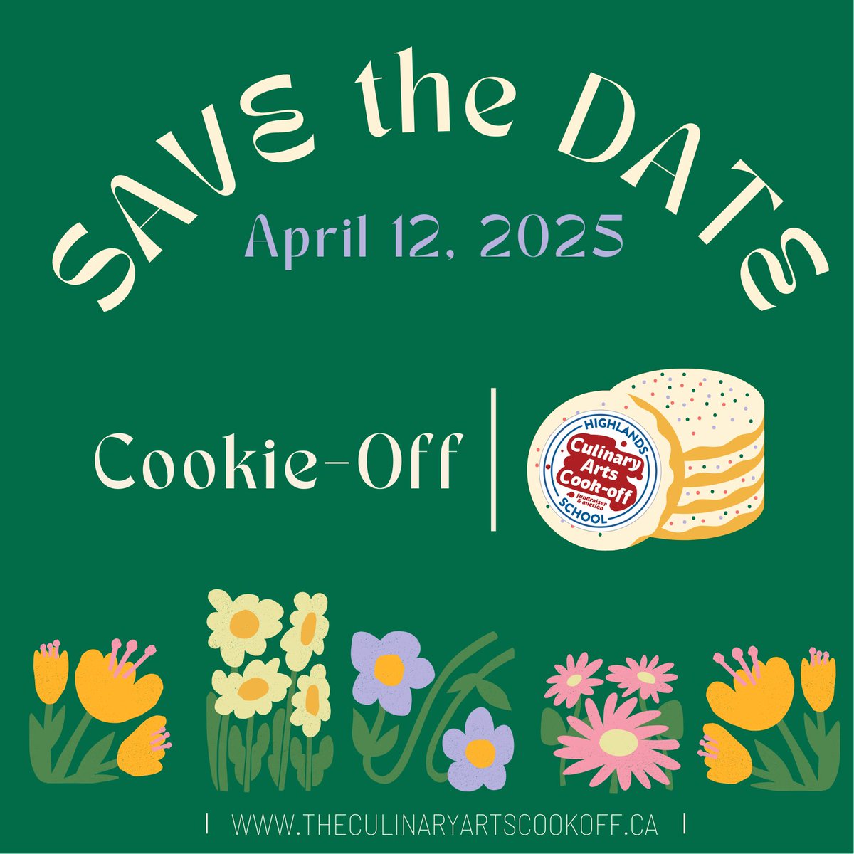 CulinaryCookOff's tweet image. Mark your calendars! Your favorite delicious Highlands School fundraiser is happening exactly four months from today on April 12th!
