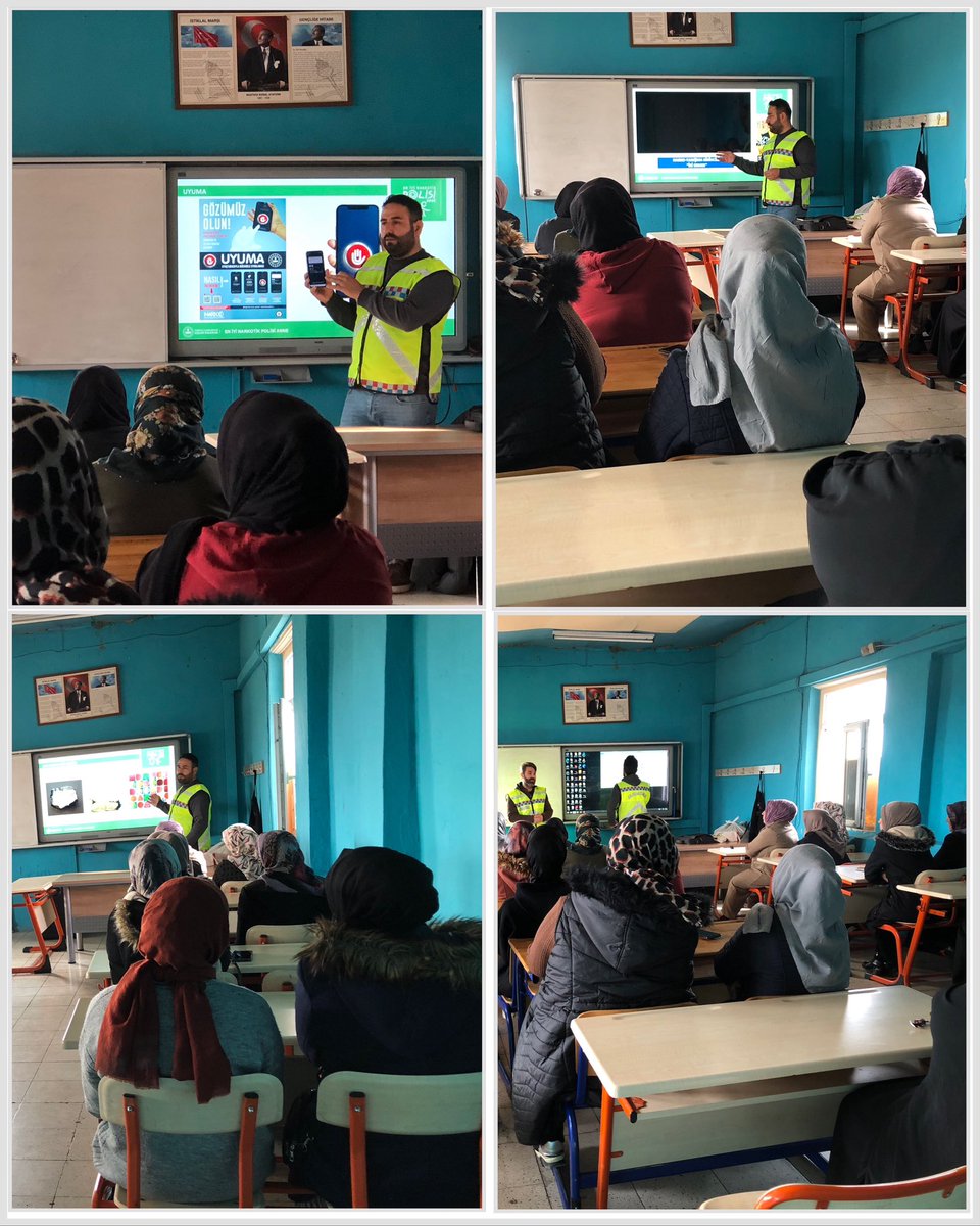 M_AliMumin's tweet photo. Midyat ve Mardin’den gelen Jandarma Ekipleri tarafından öğrencilerimizin annelerine “En İyi Narkotik Polisi Anne” projesi kapsamında seminer verildi. Annelere değerli bilgilendirmeler yapıldı. Emeği geçenlere teşekkür ederiz. @midyatilcemem @midyatkaymakam https://t.co/vCjXZBXoTM