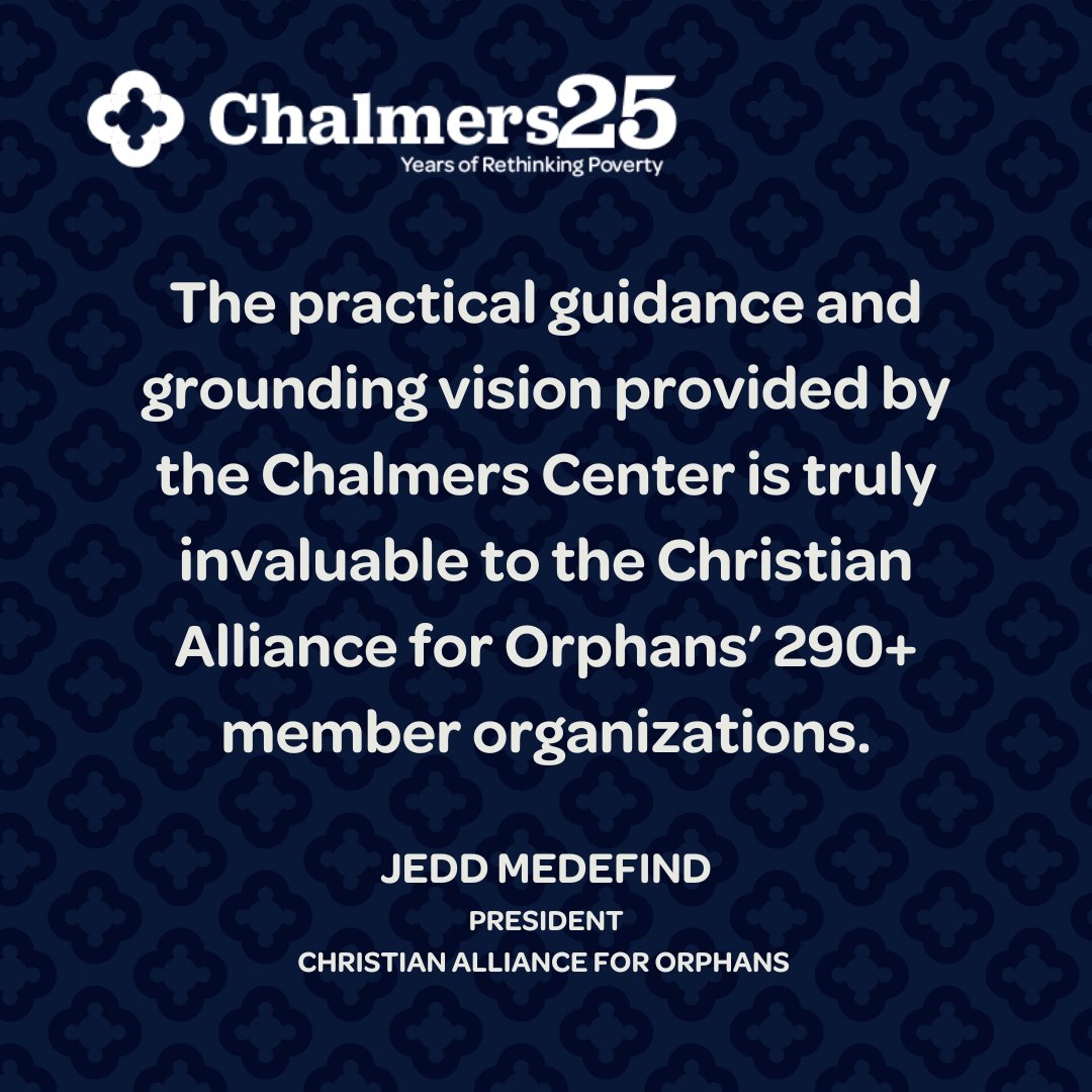 At Chalmers, we're stepping into a new season of growth! By God’s grace, we’re working to expand our influence as a trusted voice in Christian economic development—helping God’s people rethink poverty and drive real, transformative change.