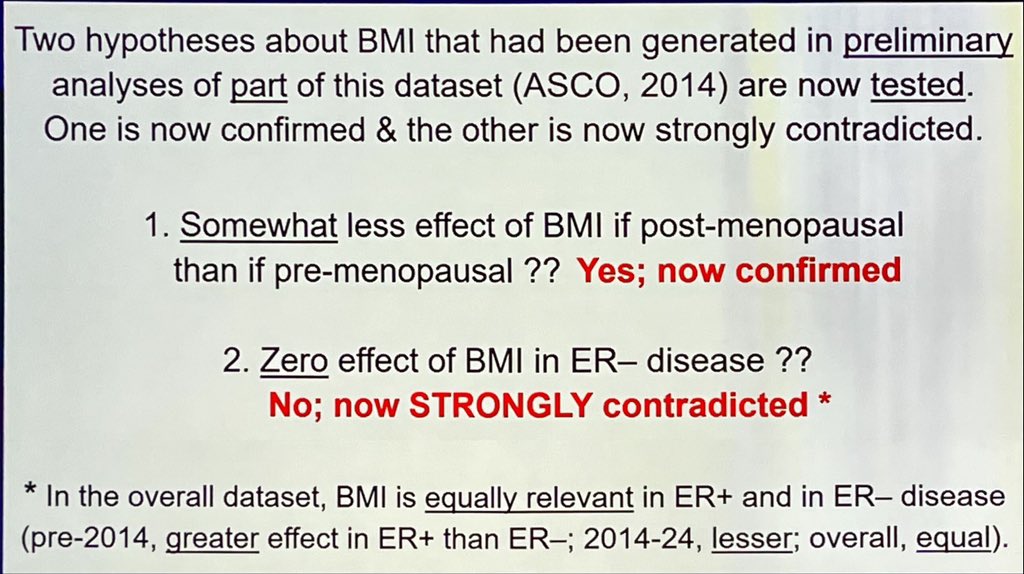 PabloMando's tweet photo. BMI and breast cancer recurrence
👇🏼 #SABCS24 https://t.co/VEL2tp7VK3