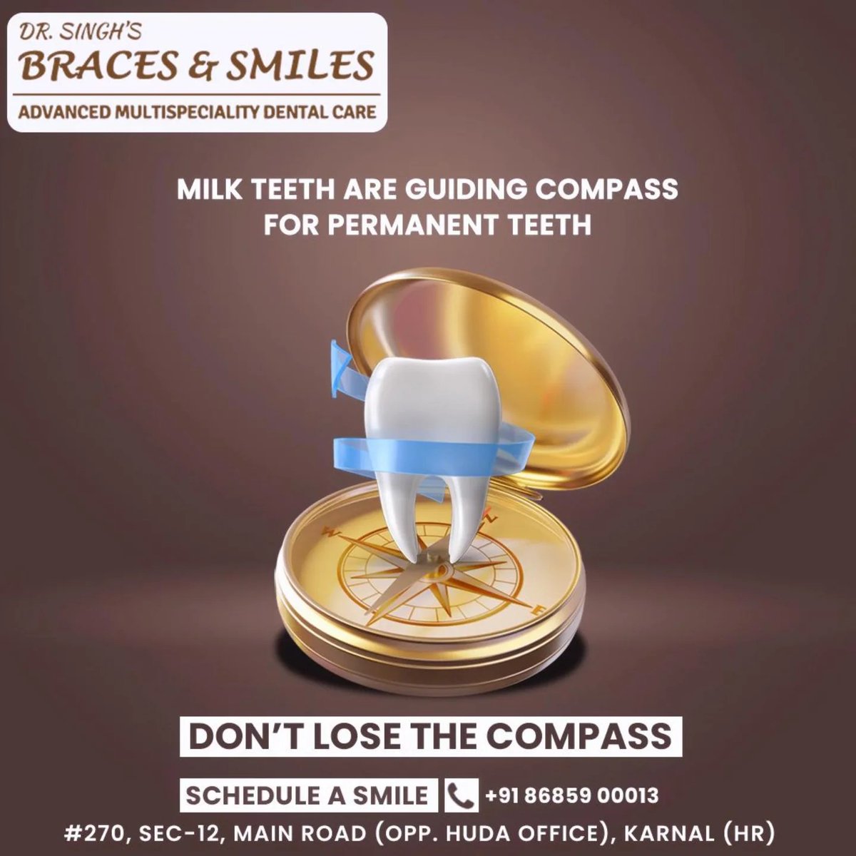 DentalCareKNL's tweet photo. Milk teeth hold the space needed for permanent teeth to grow in the right position. If a milk tooth is lost too early, neighboring teeth may shift into the empty space, causing misalignment of permanent teeth.
Call/WhatsApp: 86859-00013
#RegularDentalCheckup #MilkTeeth #BabyTeeth https://t.co/yv6nxff0Y7