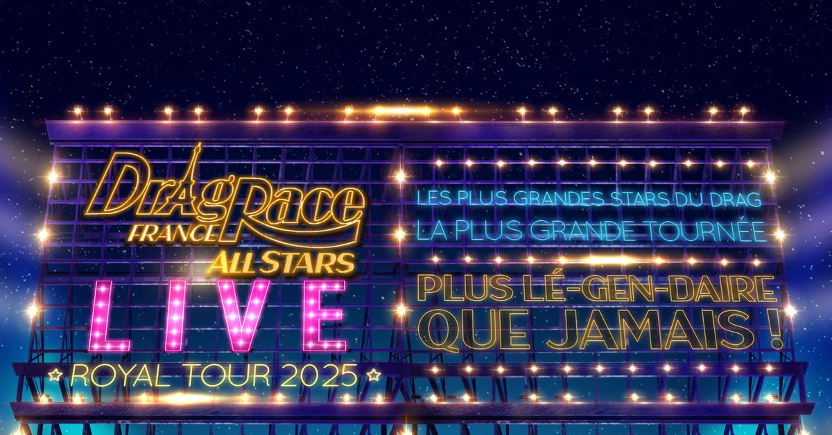 sallepleyel's tweet image. 🚨[ MISE EN VENTE ]🚨 
Drag Race France Live à la Salle Pleyel du 10 au 13 septembre ! Les plus grandes stars du drag français reviennent pour une édition ALL STARS exceptionnelle. Un show inédit qui s'annonce LÉ-GEN-DAIRE ! 🌟👑

🎫 Billetterie : tinyurl.com/4a7dz8tc