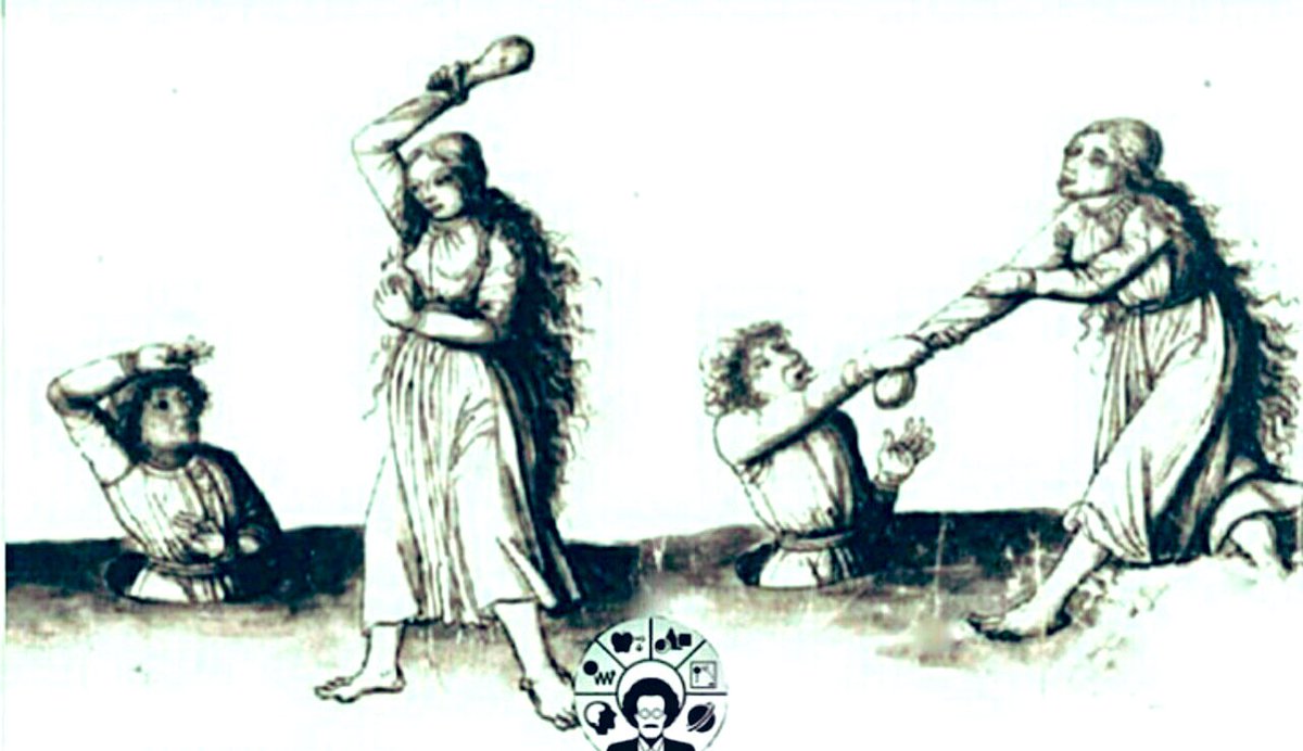 2030xl's tweet photo. ™
في أحد قبائل العصور الوسطى قديييما ..
كان من الممكن للزوجان حل خلافاتهم "بنزال المصارعة الزوجية" 
ولمعادلة كفة الطرفين "فعلى الرجل ان يصارع وهو داخل حفرة واحدى يديه مقيدة خلف ظهره" 
بينما تتحرك المرأة بحرية كاملة بالأضافة لتسلحها بكيس مملوء بالحجارة لتضرب الرجل🪸 https://t.co/Rr73xb8wdd