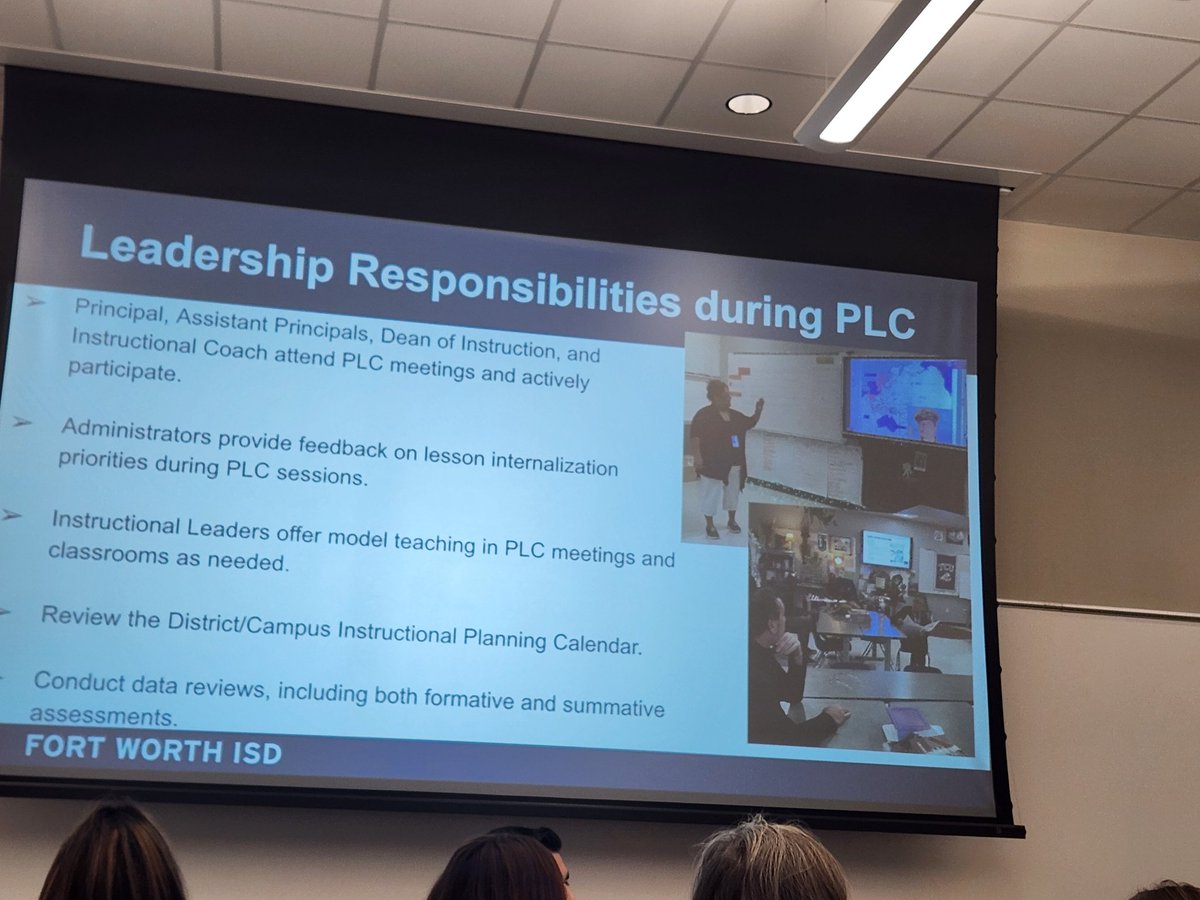 JonesLowanna's tweet photo. Southwest HS principal, John Engel, shares how his campus implements Lesson Internalization as it is connected to the PLC model. #Lead4Success @CharlieGarciaFW @lopez_diane @FWISDPLI https://t.co/lCDx4XjsE0