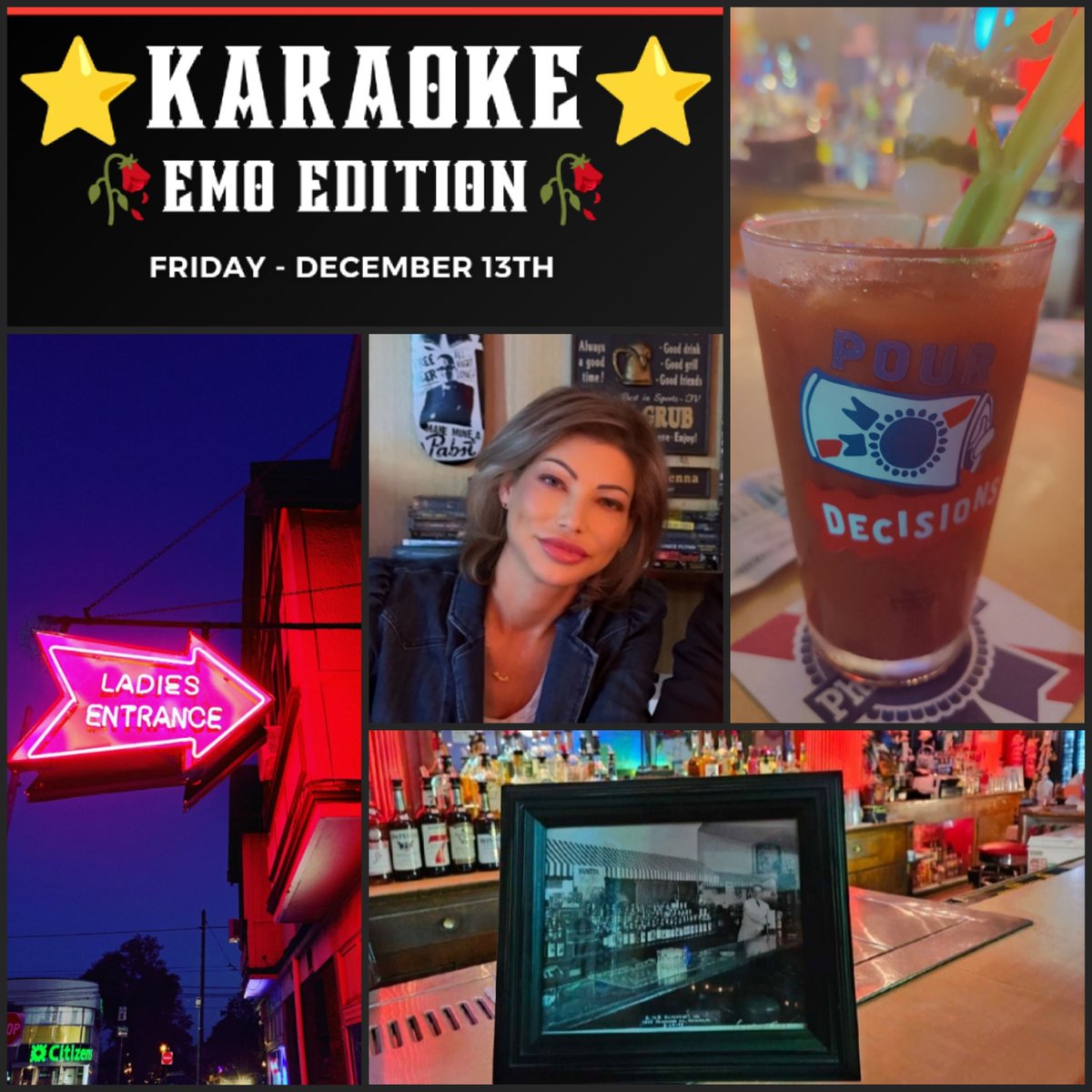 Are you heading out this #ThirstyThursday?

<a href="/mckennasbar/">McKennas Bar</a>  would love to see you! &amp; no #fomo tomorrow night for the Karaoke competition - EMO Edition!

Grab free swag from <a href="/PabstBlueRibbon/">Pabst Blue Ribbon</a>  &amp; win cash for singing your heart out this Friday!
#foodfarmsandchefs #McKennasBar  #PBR