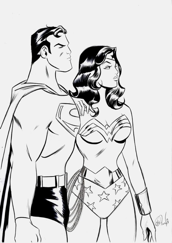 iamluke85's tweet photo. #superman & #wonderwoman artwork by #DesTaylor https://t.co/ISwmFuvSmD